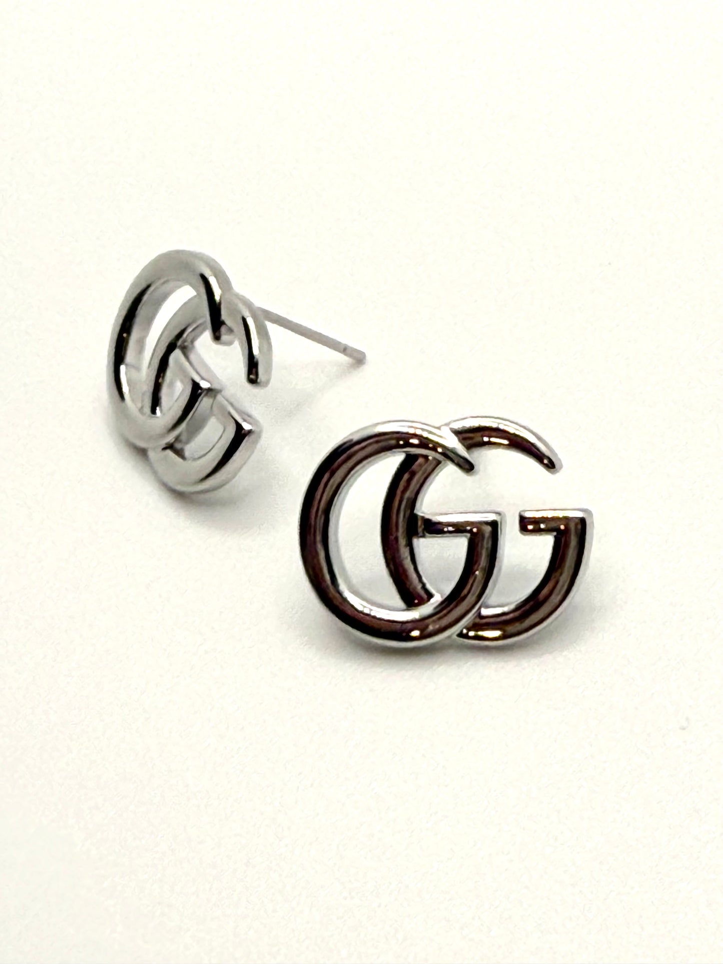 GG Luxe Double G Silver Earrings