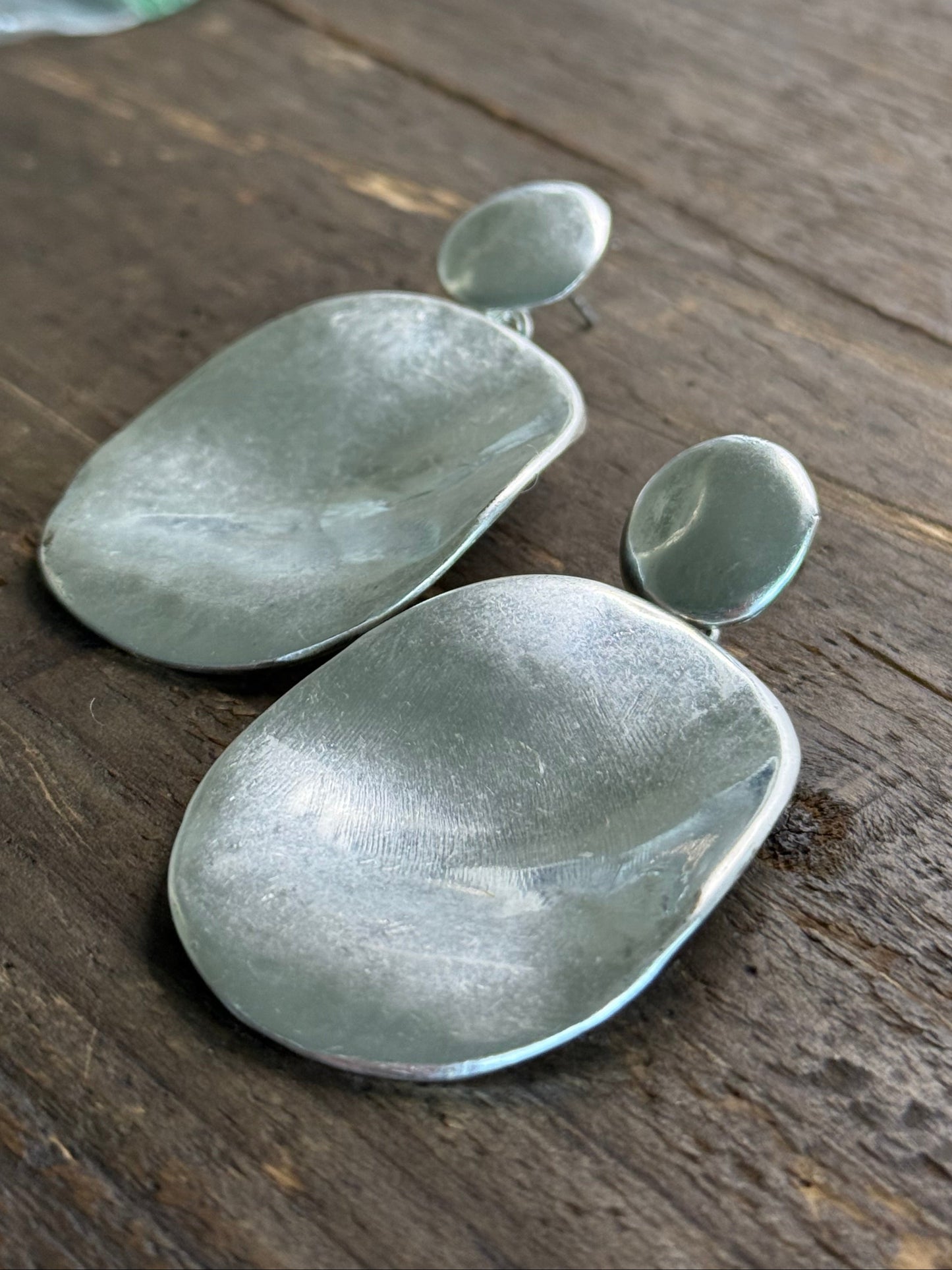 Small Silver Bold Beauty Earrings