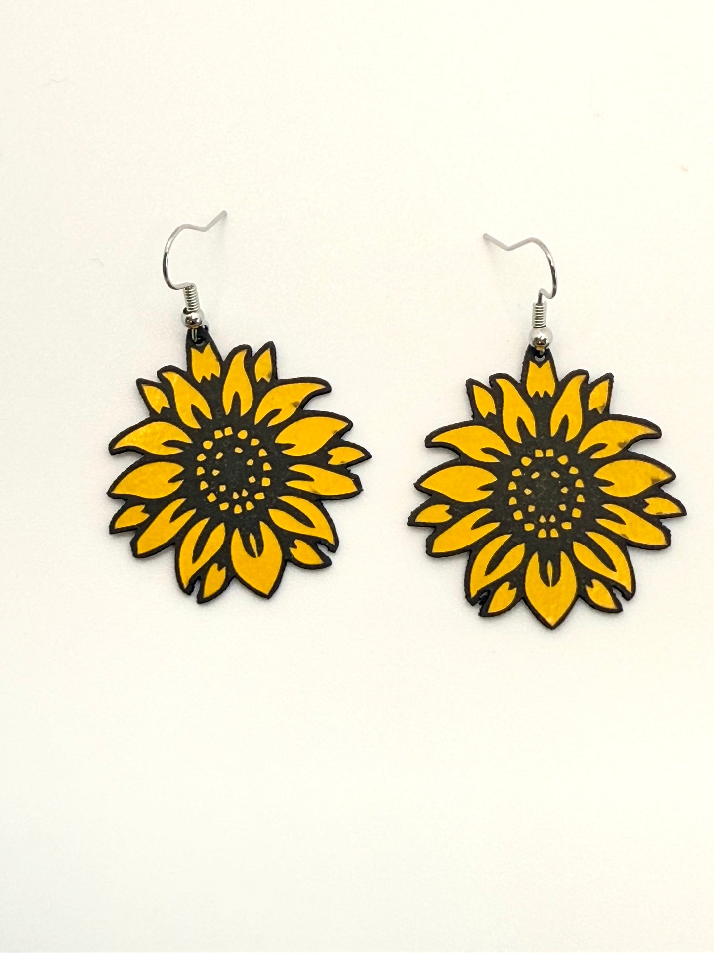 Yellow Sunflower Earrings