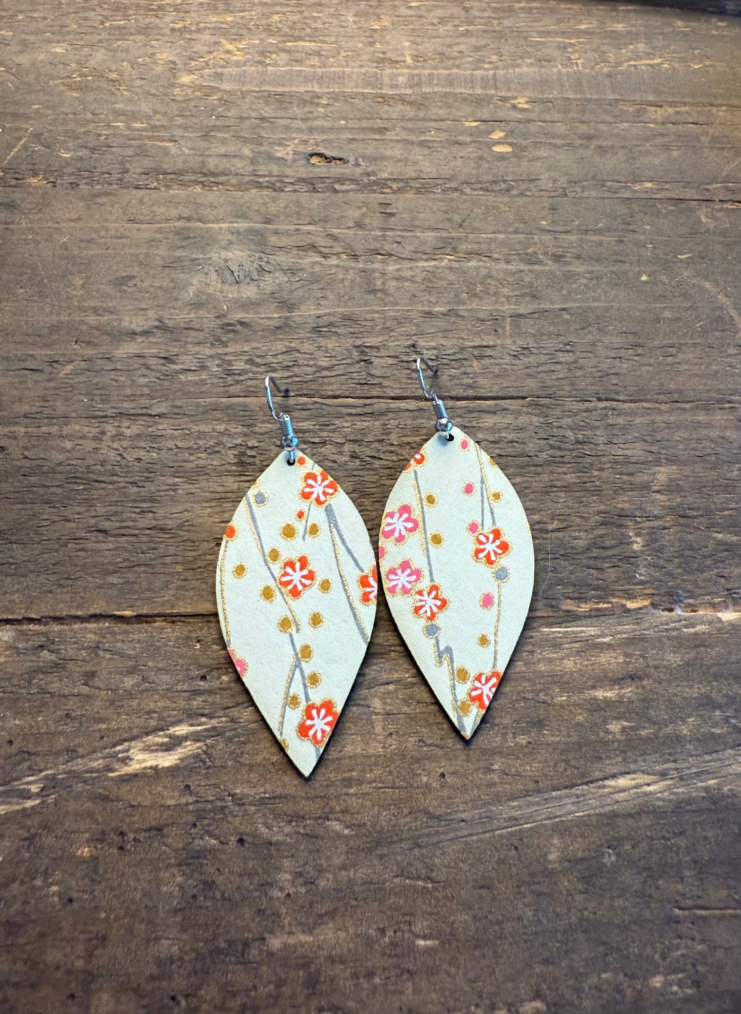 My Destiny Flower Leather Earrings