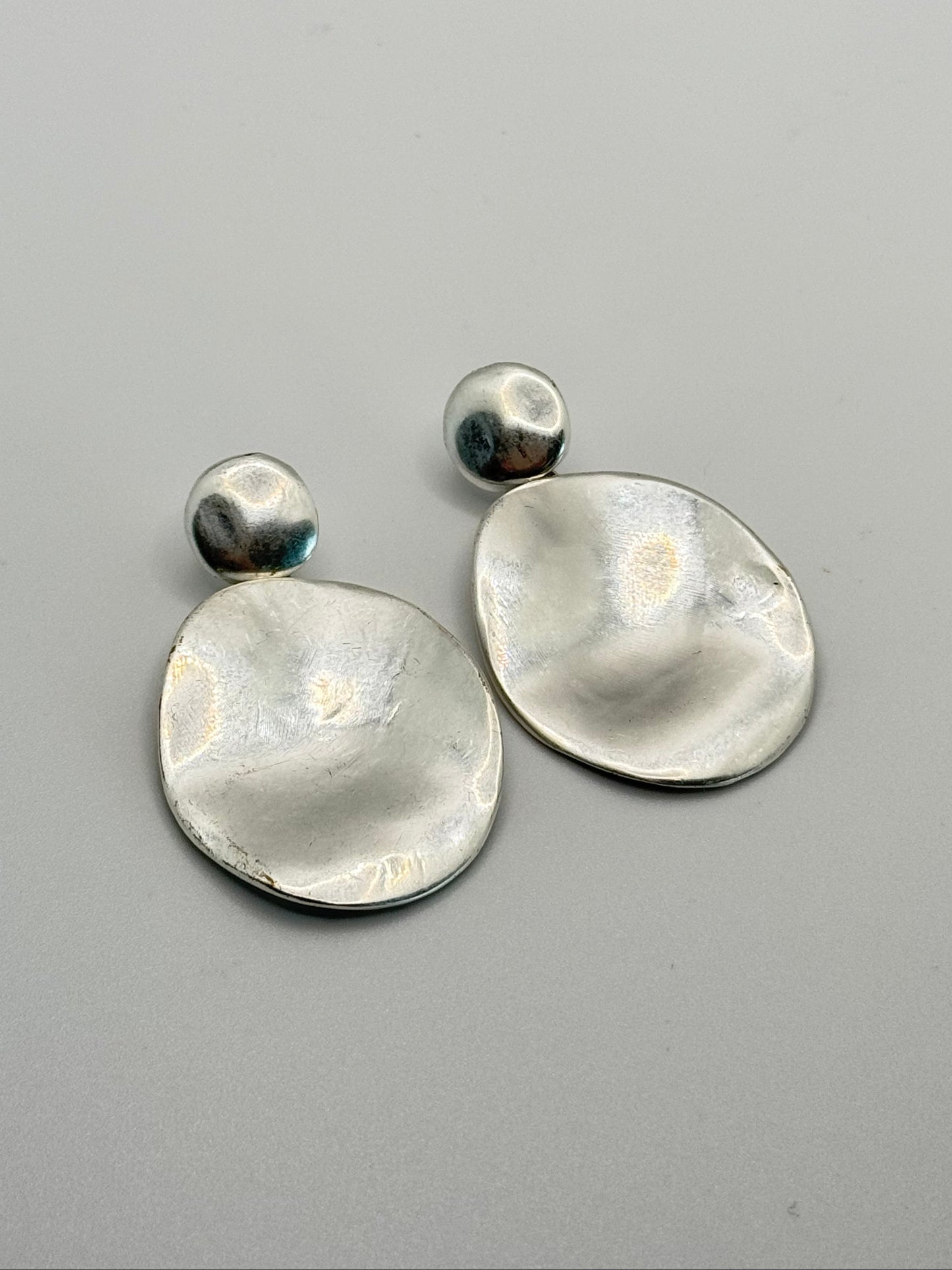 Small Silver Bold Beauty Earrings