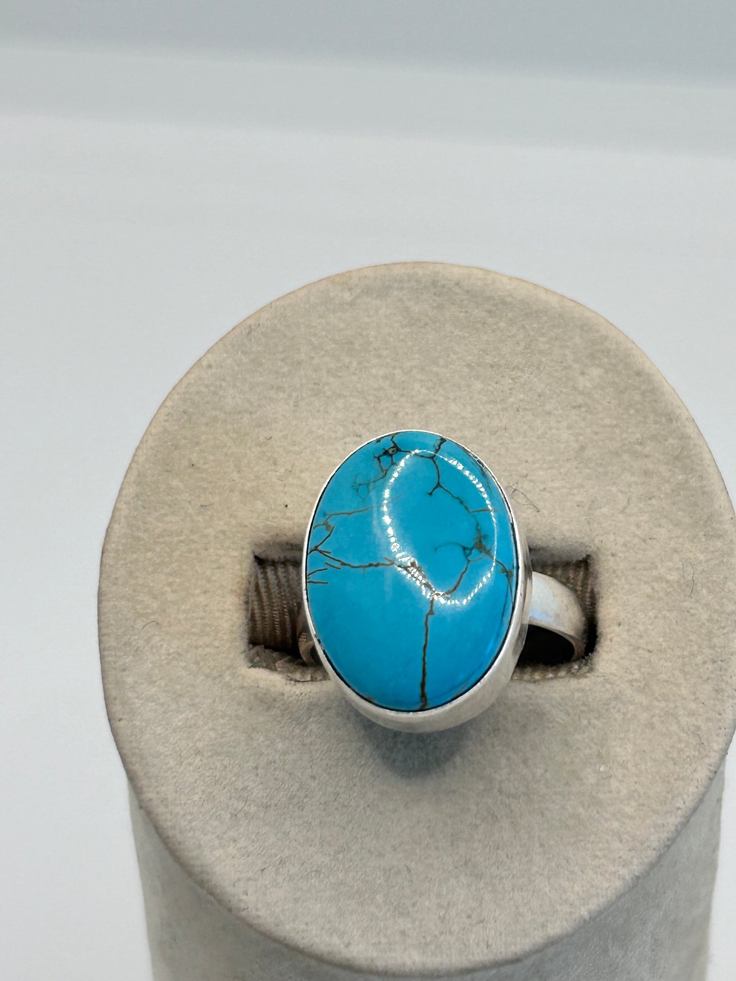 Small Oval Turquoise Stone with Subtle Matrix