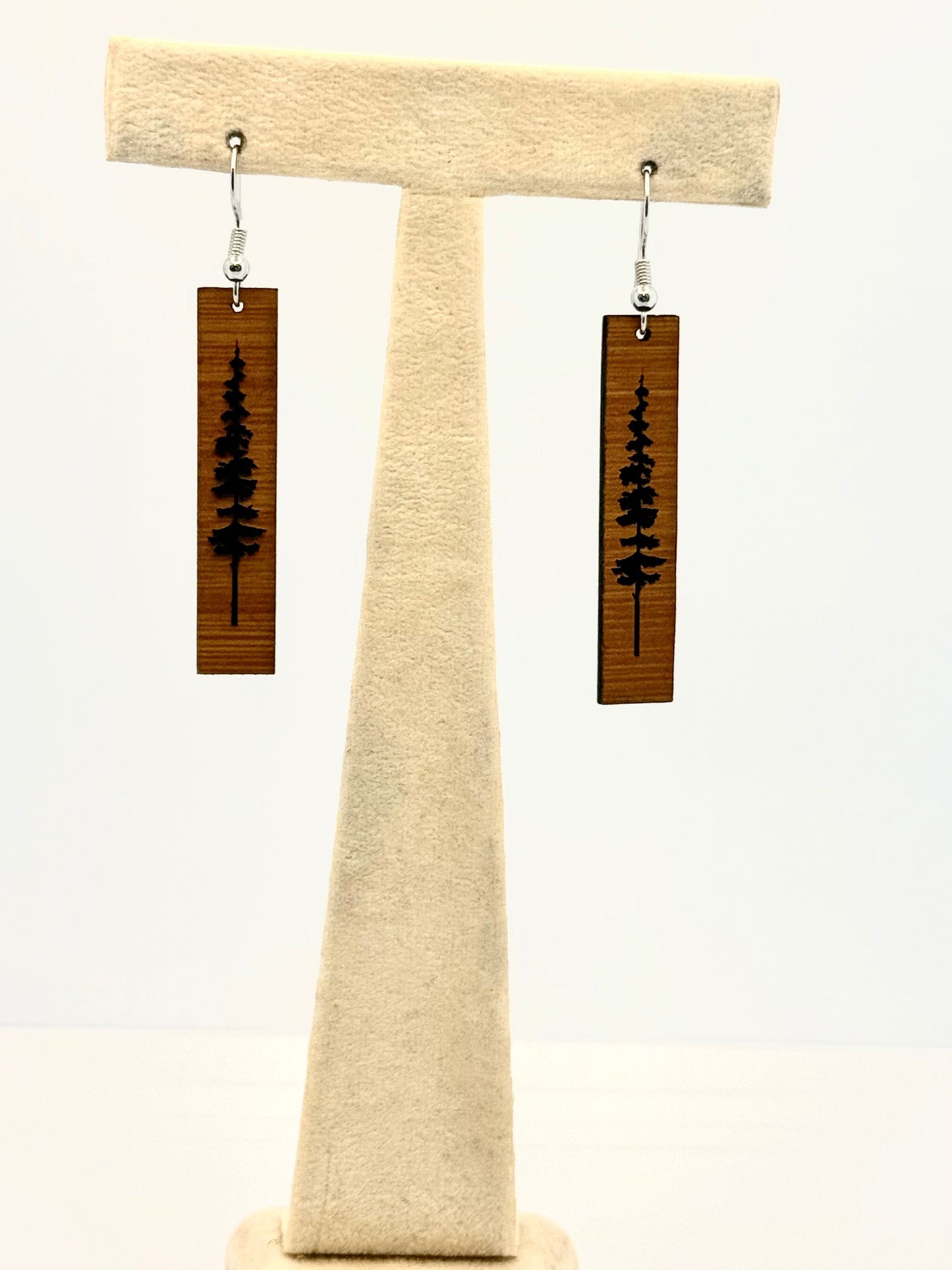 Forest Earrings Slim Wood Earrings