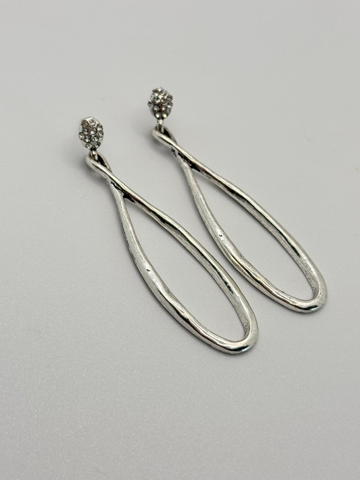 Saturday Night Silver Earrings