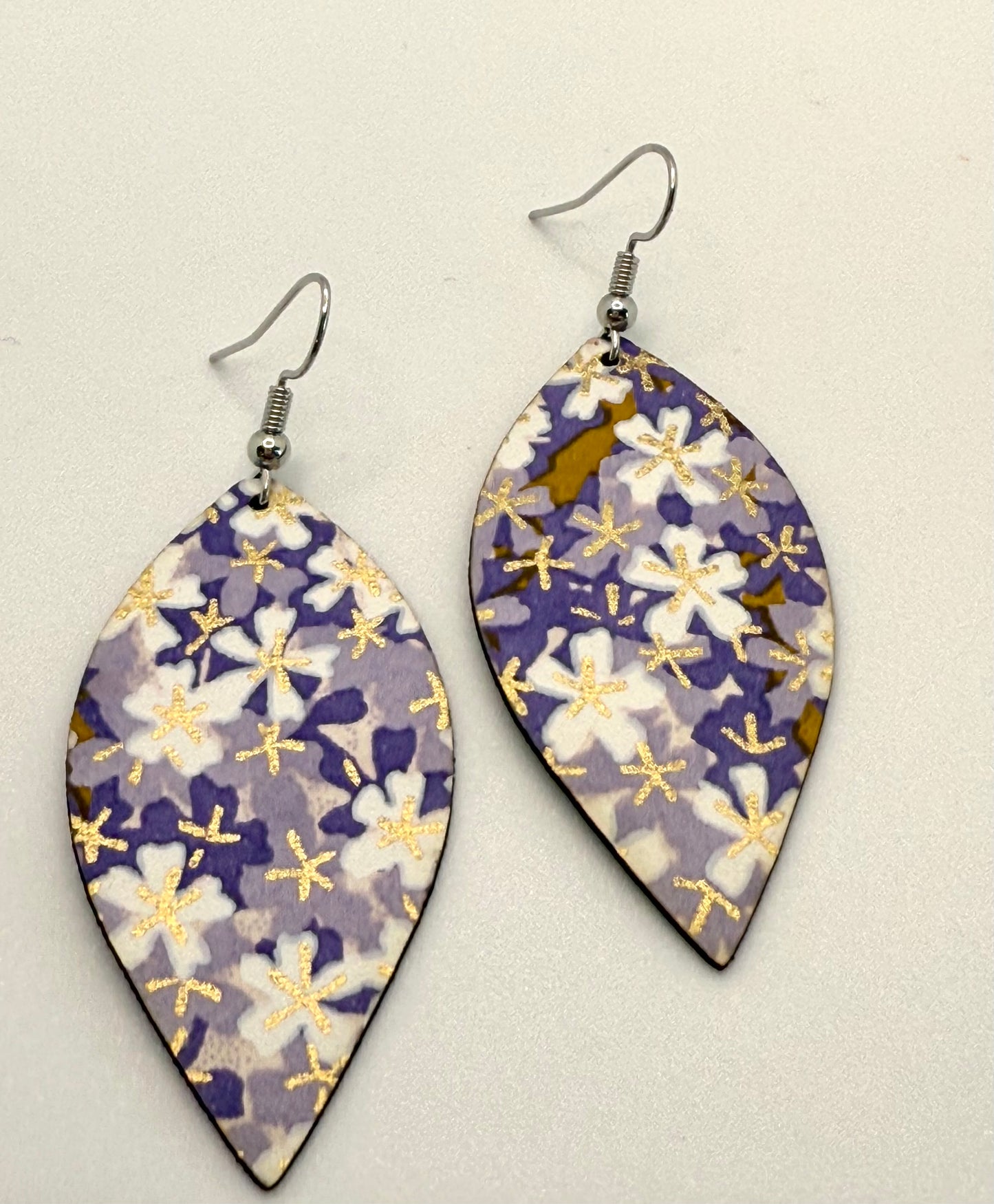 Lovely Jasmine Leather Earrings