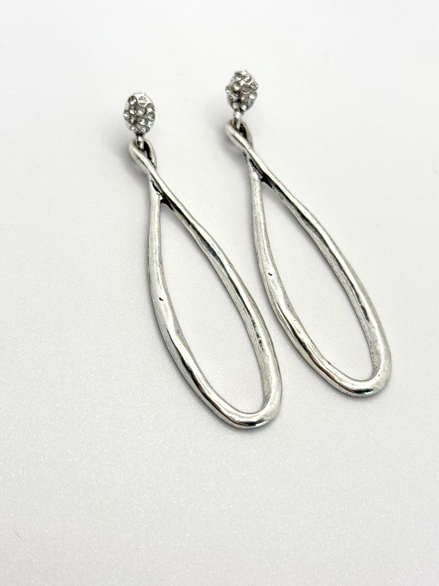 Saturday Night Silver Earrings