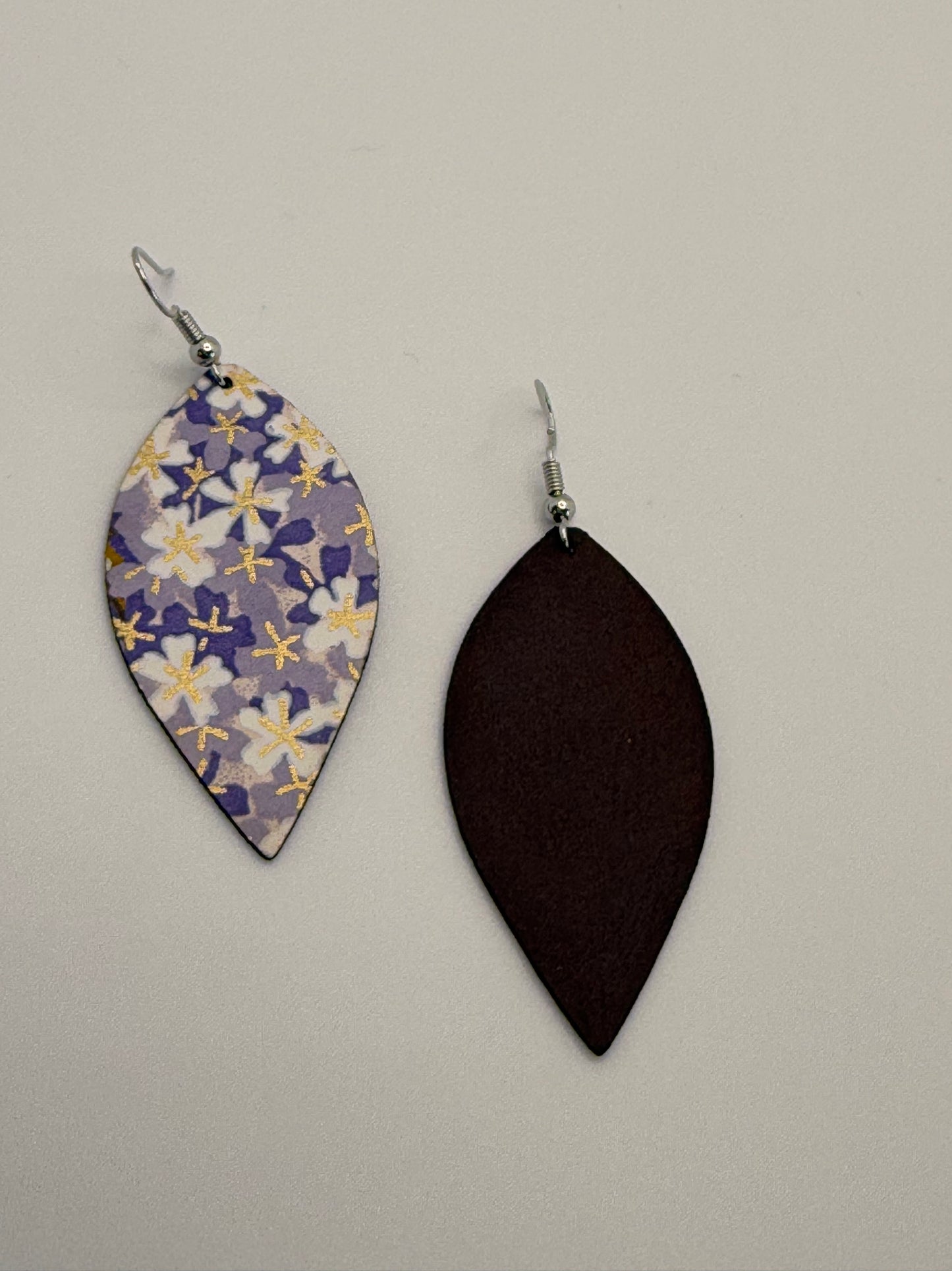 Lovely Jasmine Leather Earrings