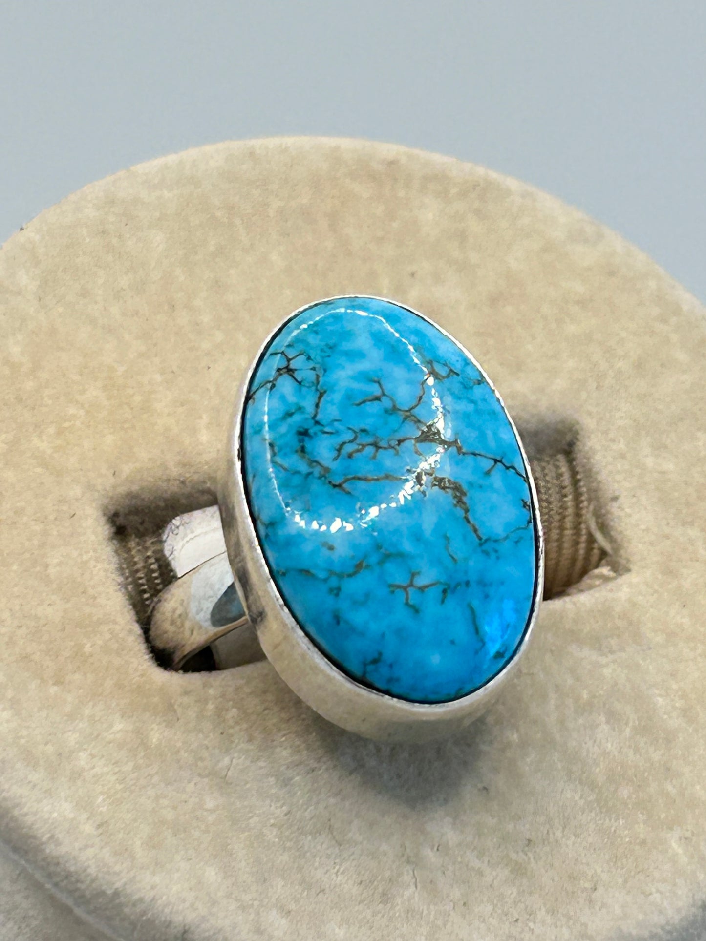 Long Oval Turquoise Stone with Matrix
