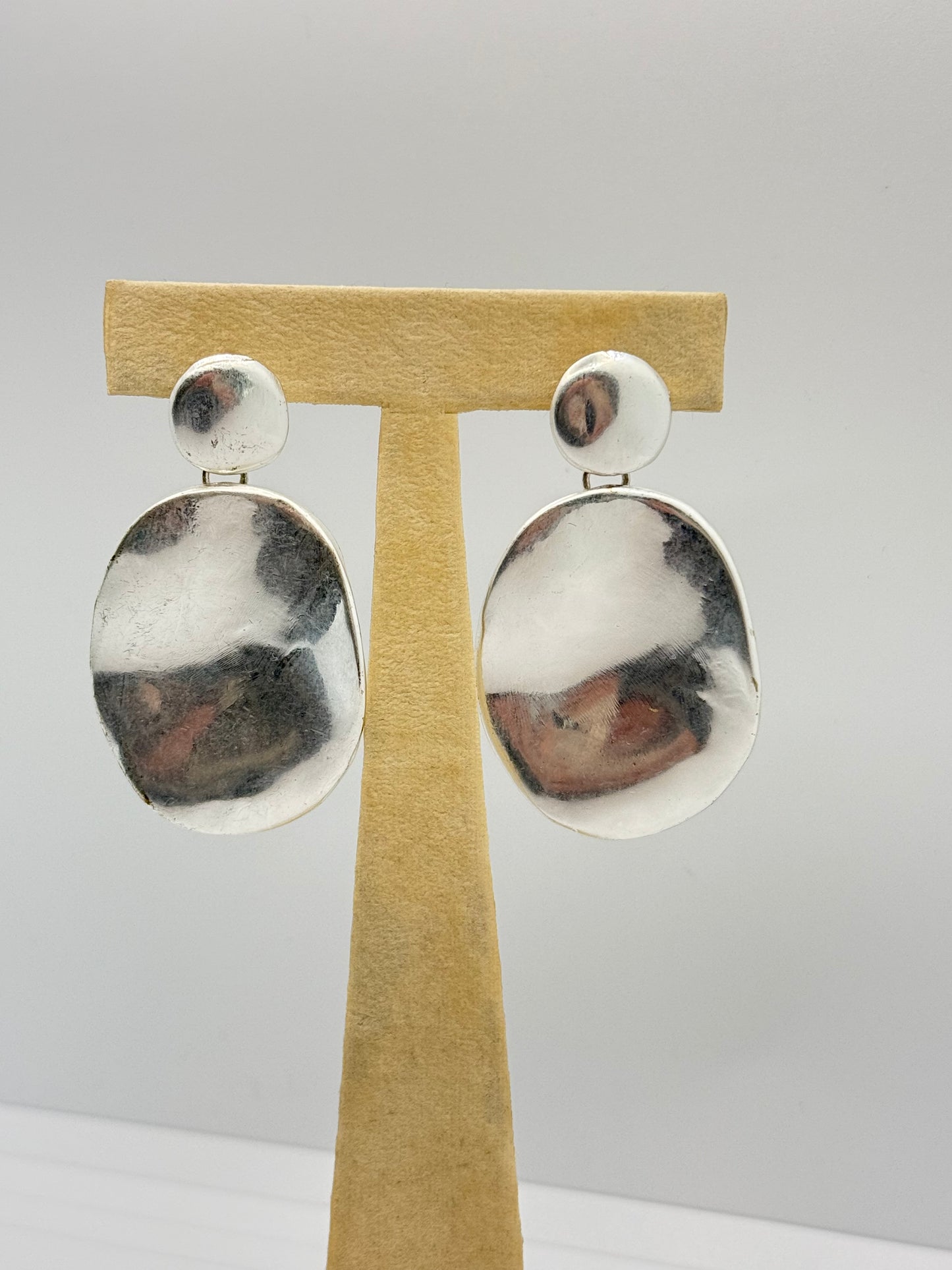 Small Silver Bold Beauty Earrings