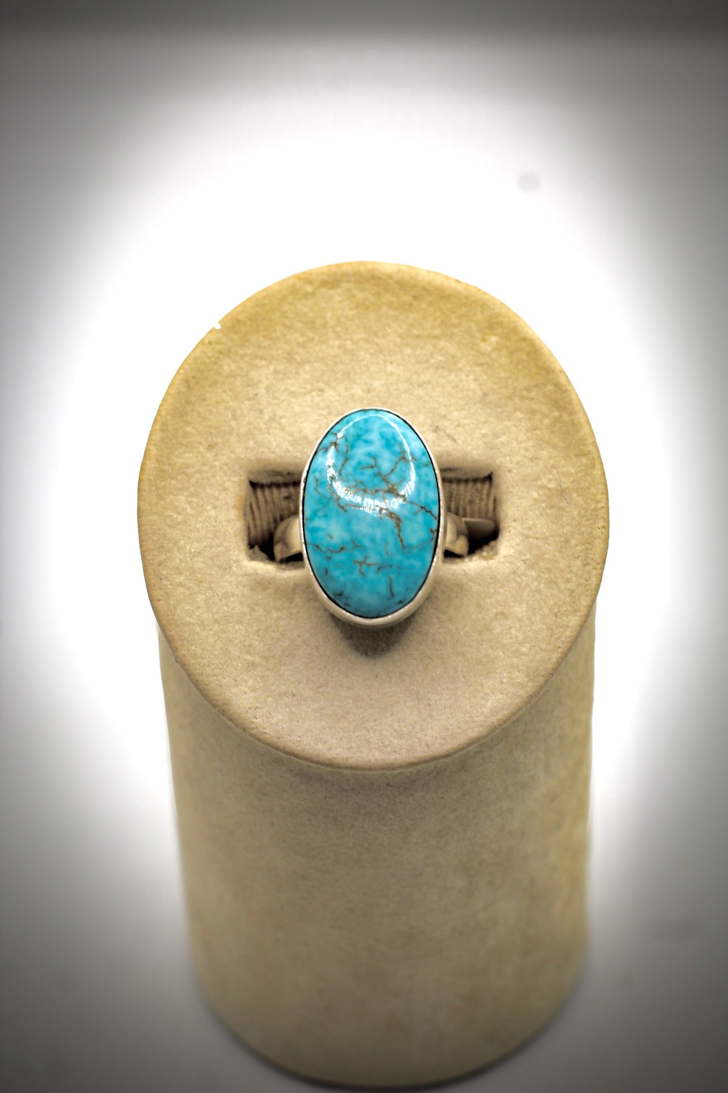 Long Oval Turquoise Stone with Matrix