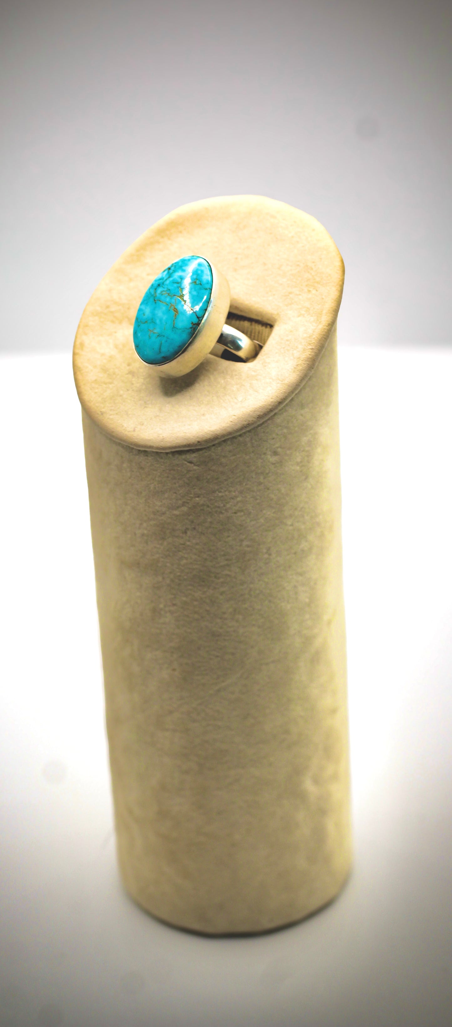 Long Oval Turquoise Stone with Matrix