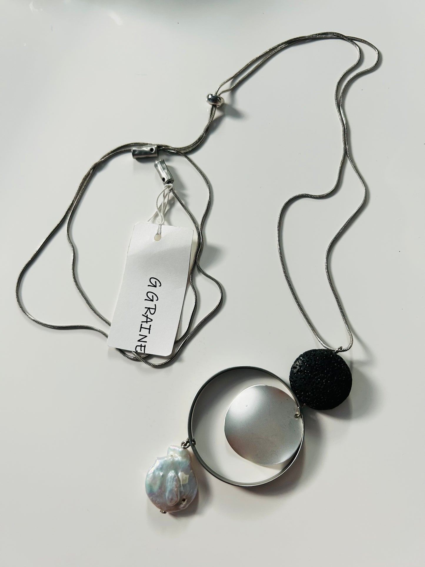 Lava Rock with Slide Necklace