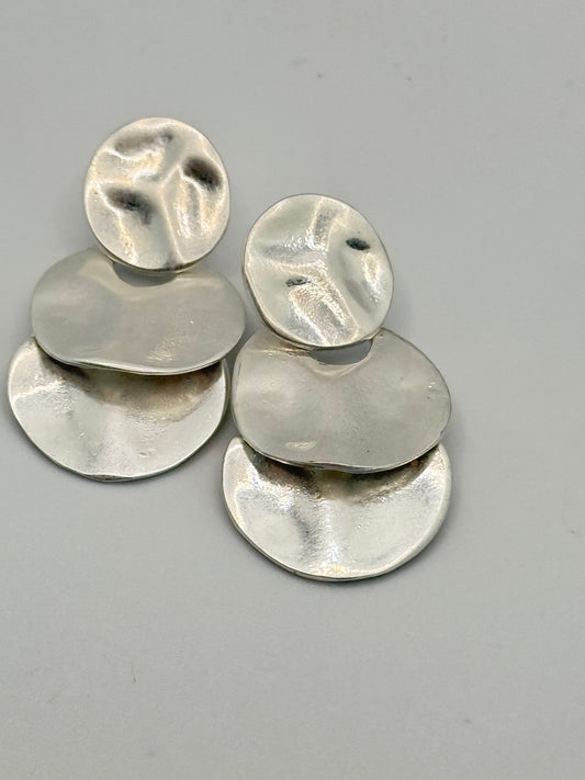 Silver Stacked Earrings