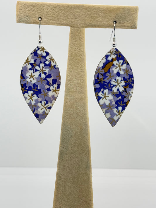 Lovely Jasmine Leather Earrings