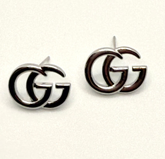 GG Luxe Double G Silver Earrings