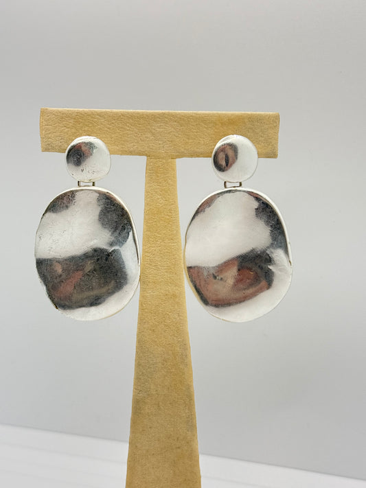 Small Silver Bold Beauty Earrings