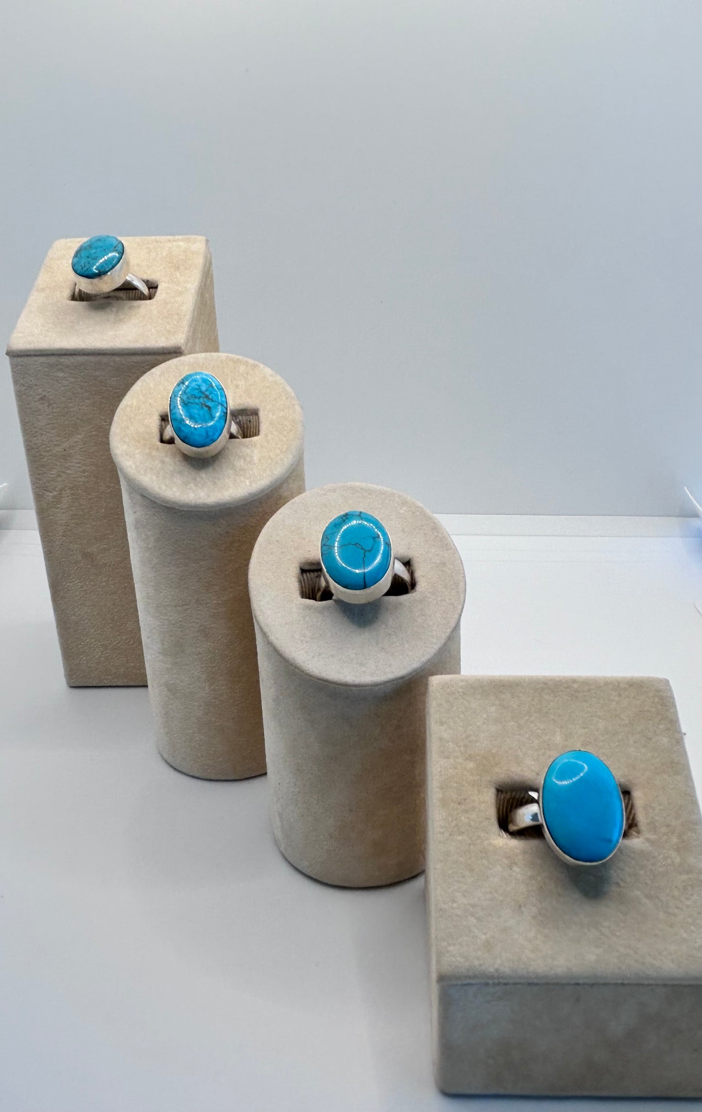 Long Oval Turquoise Stone with Matrix