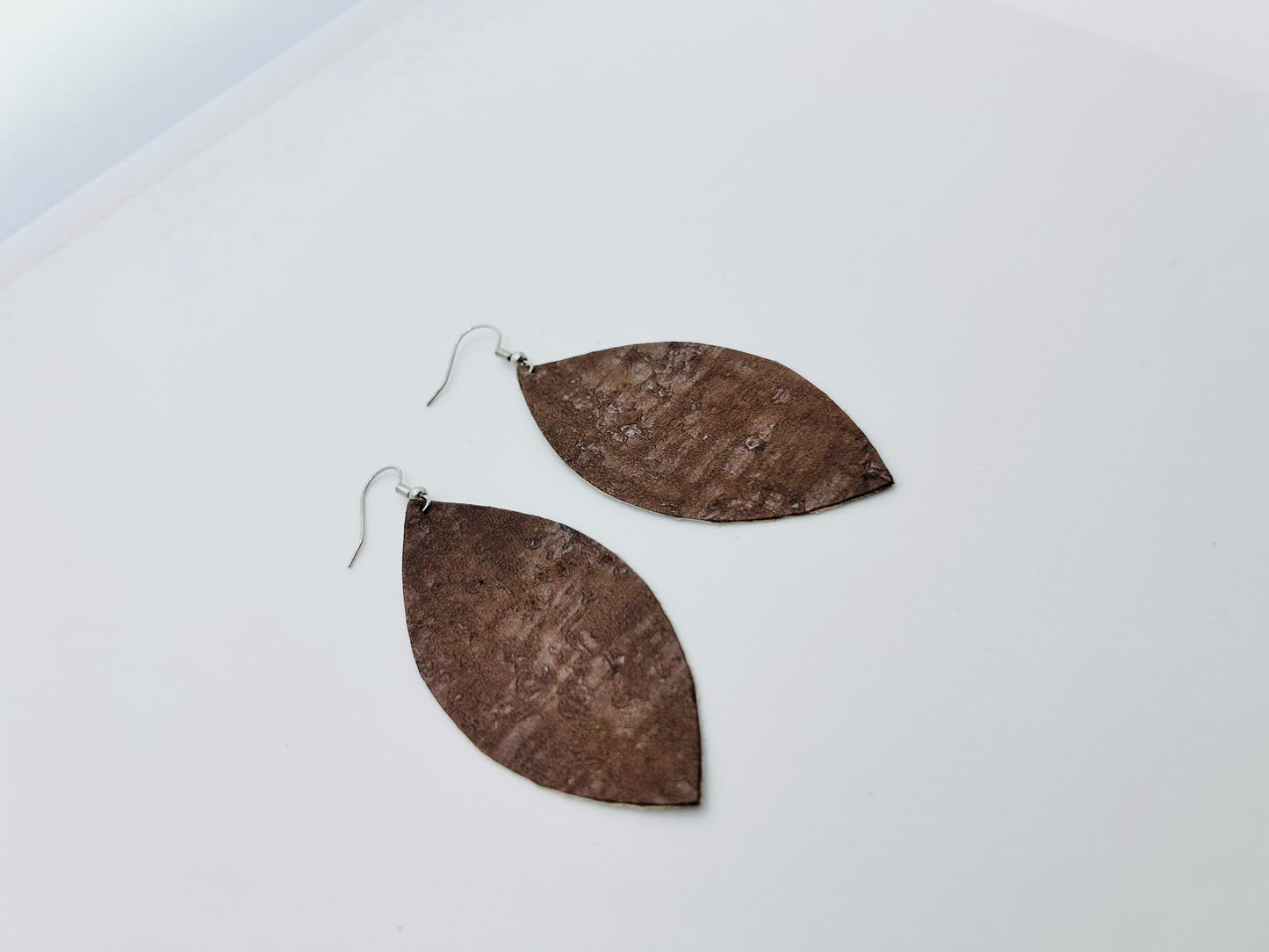 Handcrafted Smooth Leather Earrings