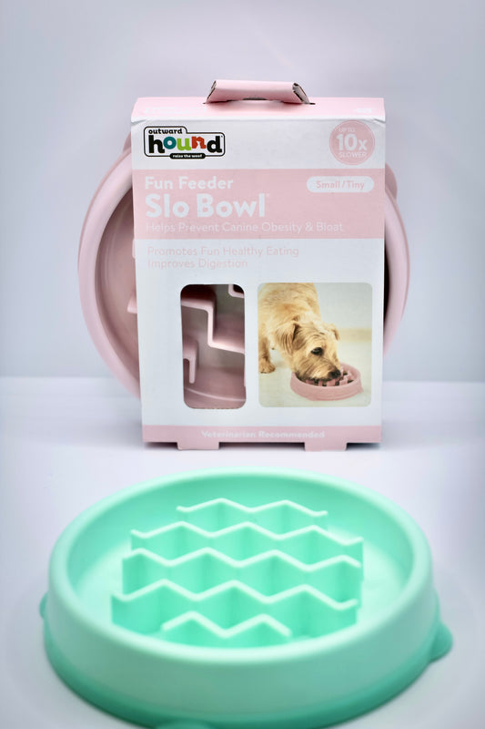 Outward Hound Fun Feeder-Slo Bowl Dog Bowl - Small-Mint