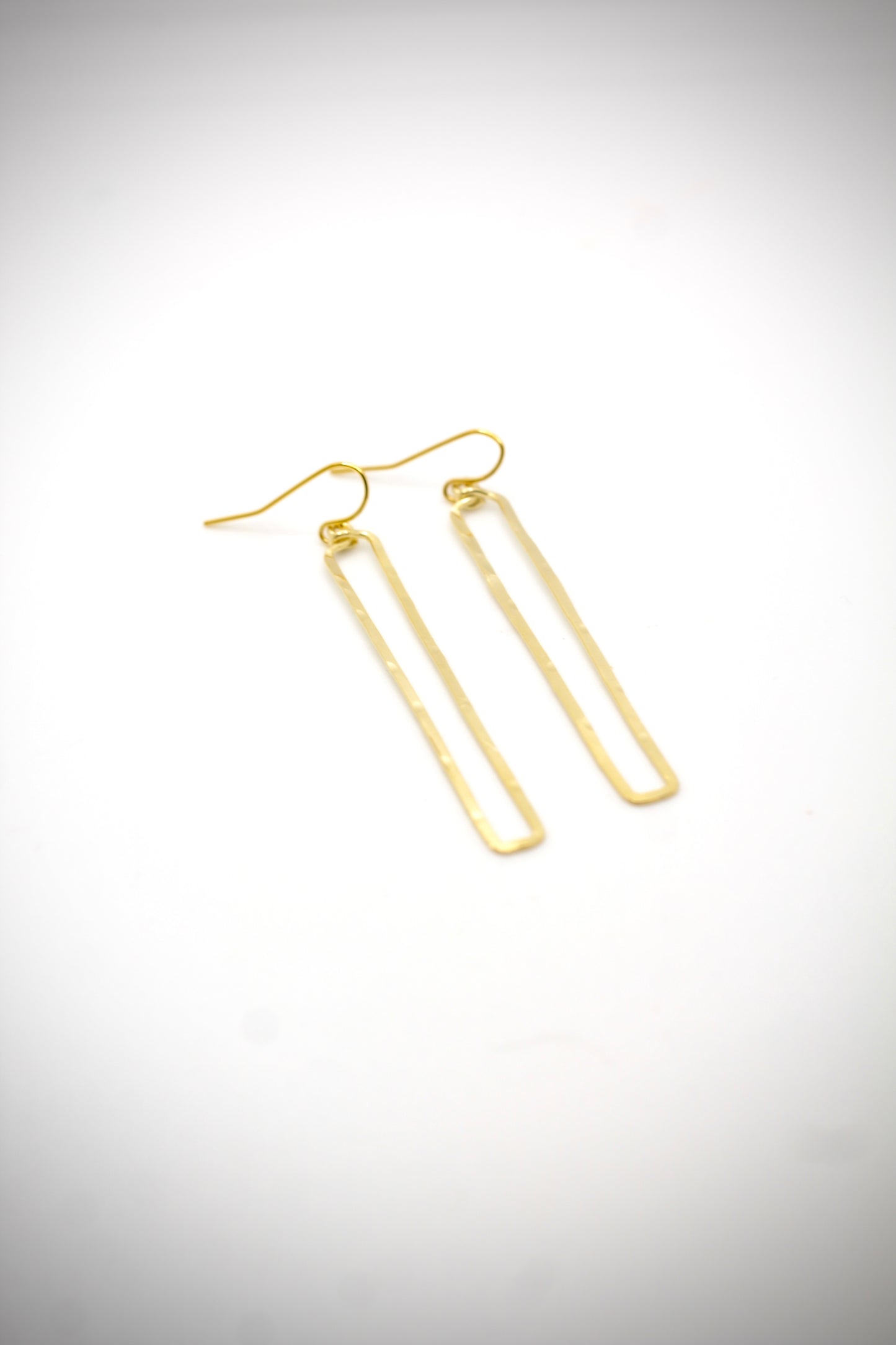 Bold Gold Rectangle Dangle