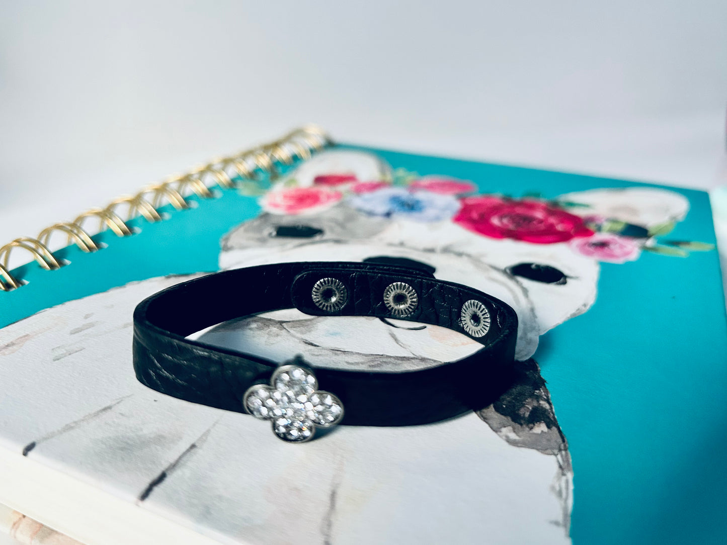 Fields of Flowers Leather Bracelet