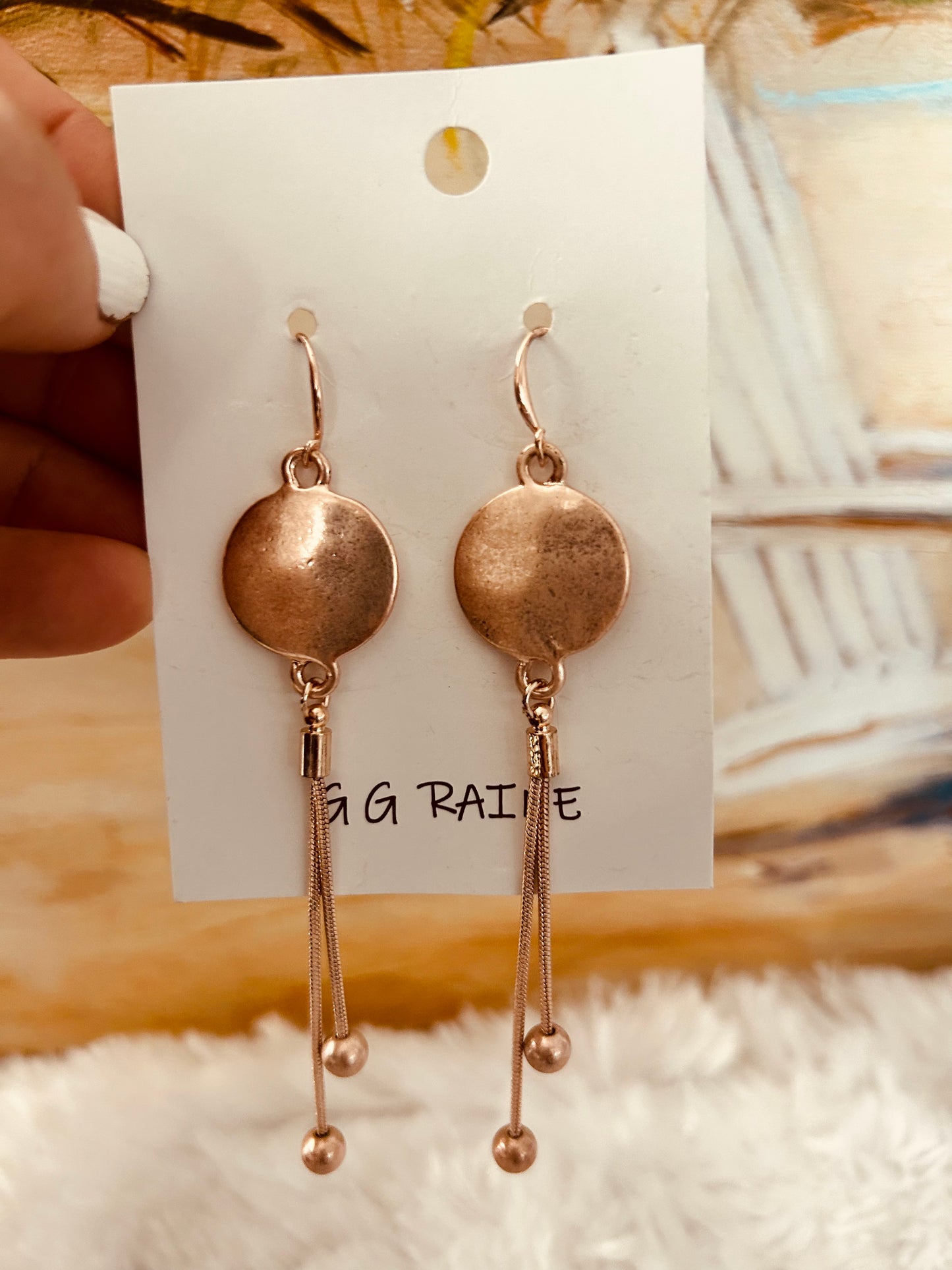 Rose Gold Dripper Earrings