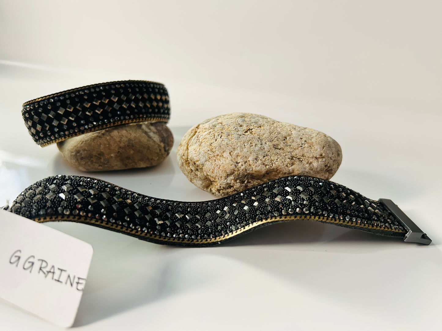 Sparkles Gold Black Bracelet