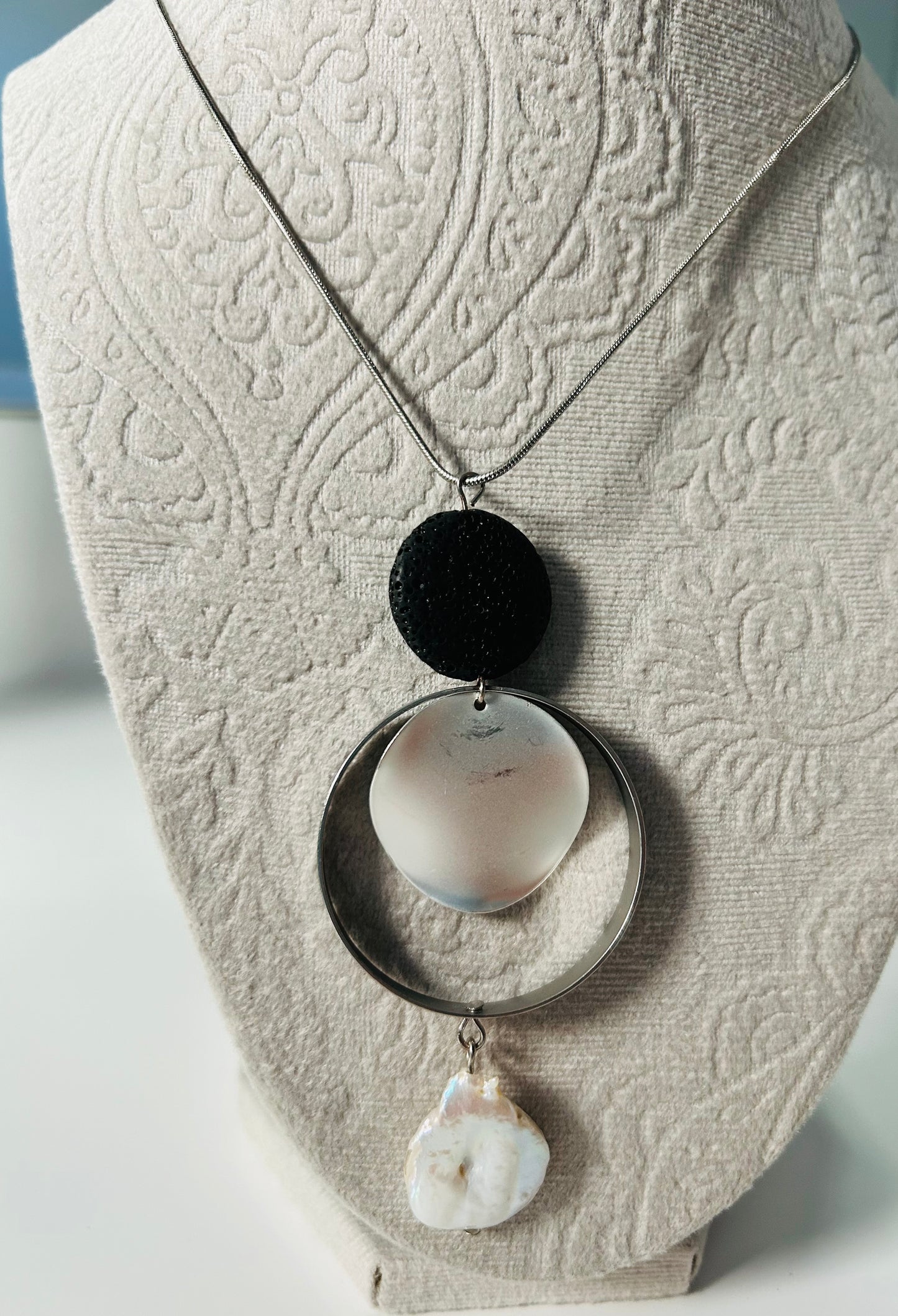 Lava Rock with Slide Necklace