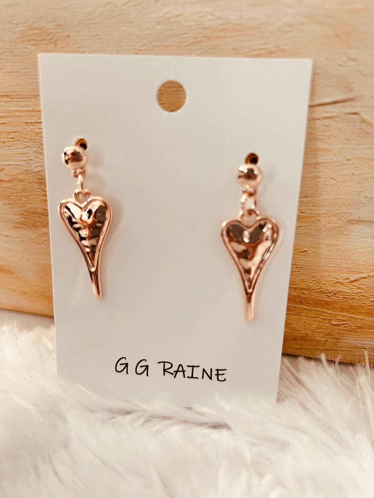 Golden Heart Earrings