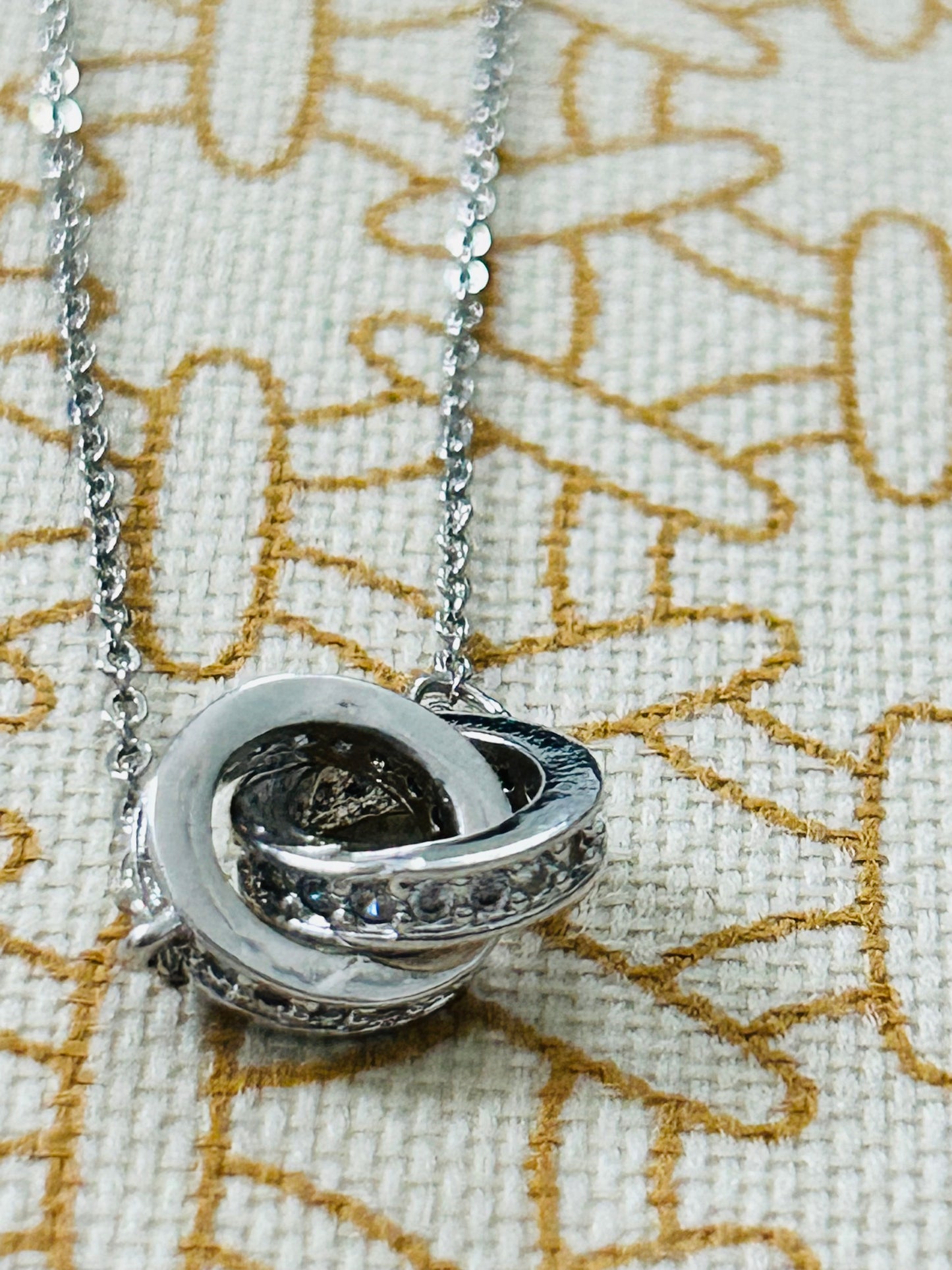 Two Together Silver Necklace