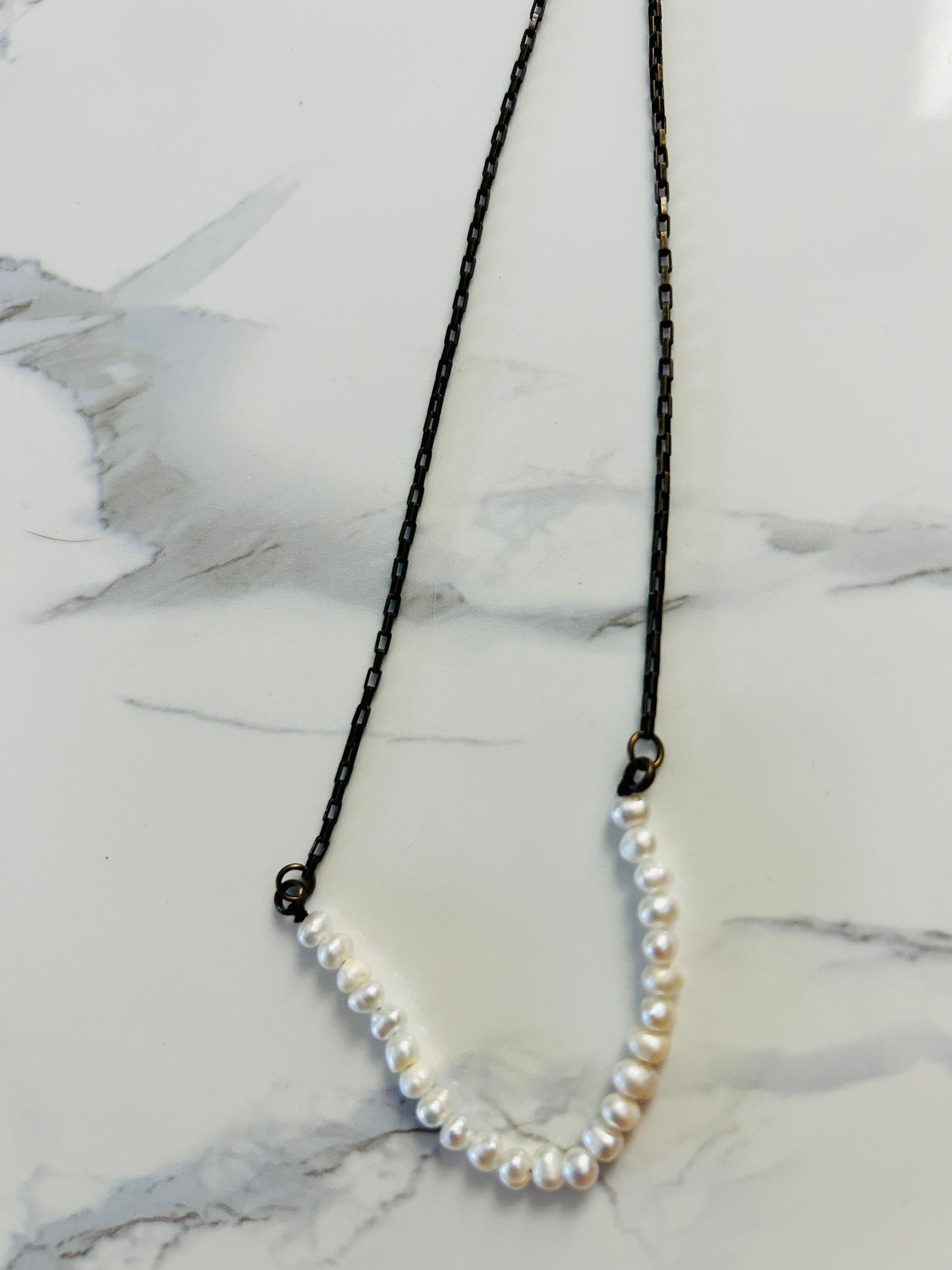 Classic Pearls on Chain Necklace