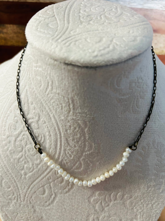 Classic Pearls on Chain Necklace