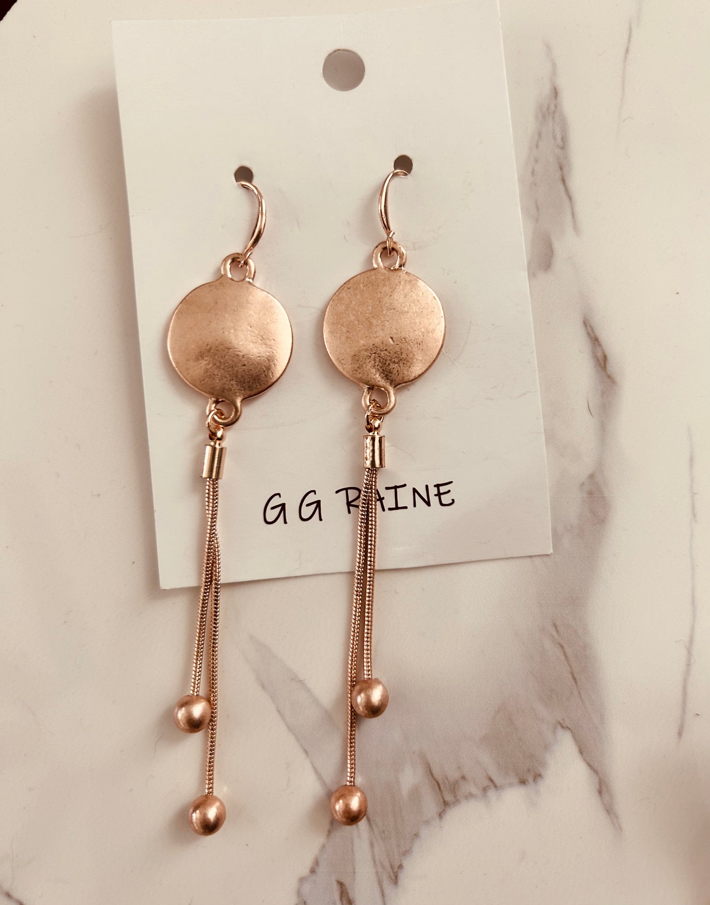 Rose Gold Dripper Earrings